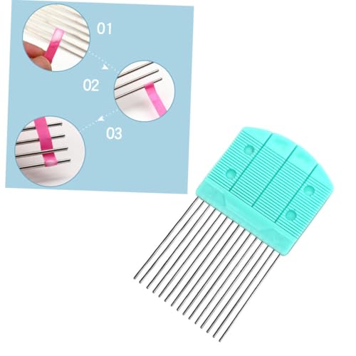 Herramienta de Peine para Enrollar Papel Rosa, accesorio compacto de plástico para filigrana. 5