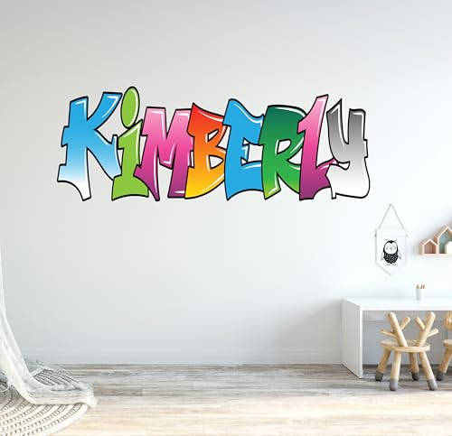 Vinilo decorativo personalizado graffiti nombre mini 15x4 pulg miniatura 7