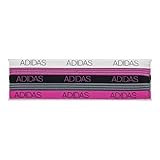 adidas Women's Creator Hairband (5-Pack), Grey/White/Black/Shock Pink, One Size