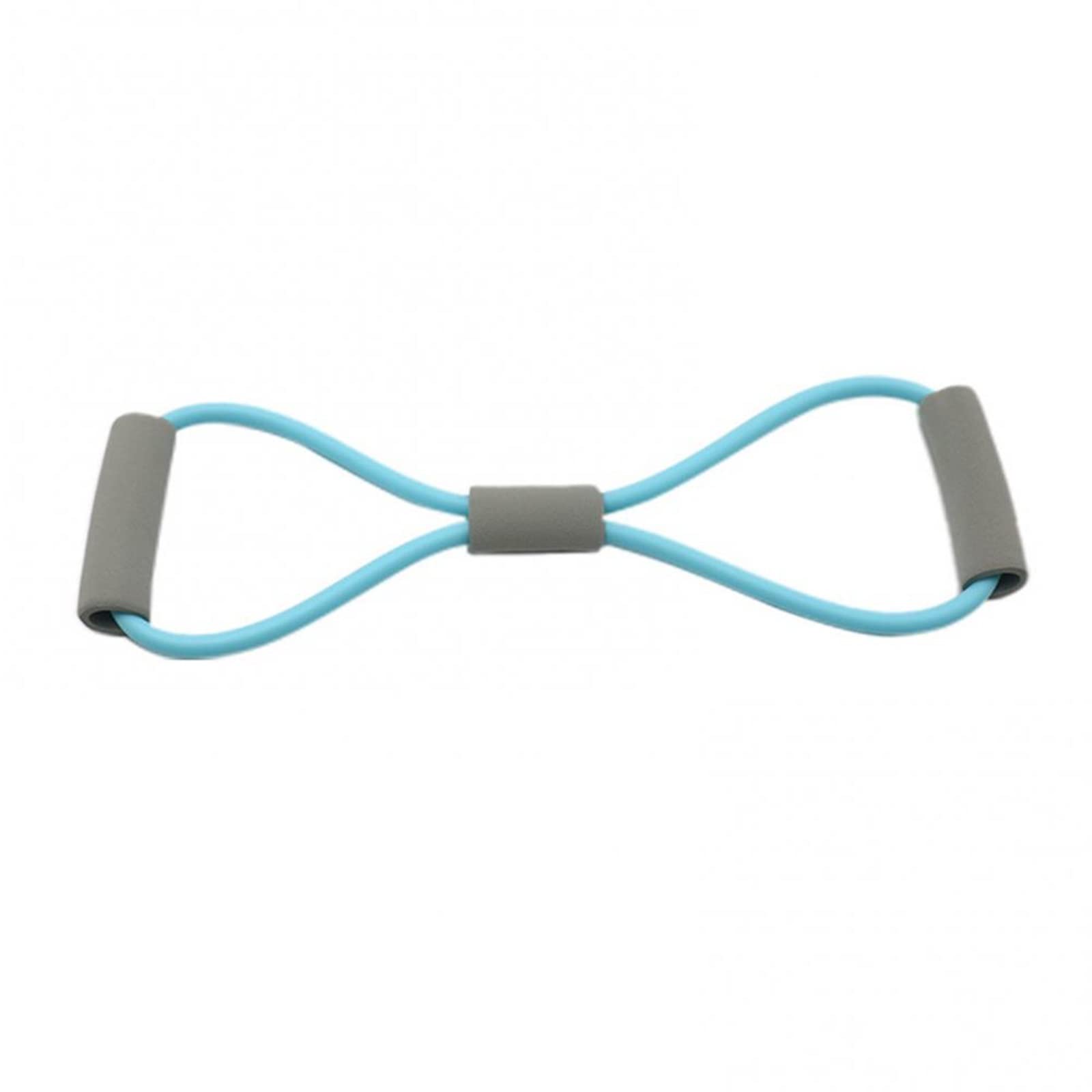 Chest Exerciser Fitness Resistance Bands 8 Word Tension Back Stretch Belt Home Training Device Elastic Elastic Rope Exercise Resistance Bands Stretchers Gray Blue