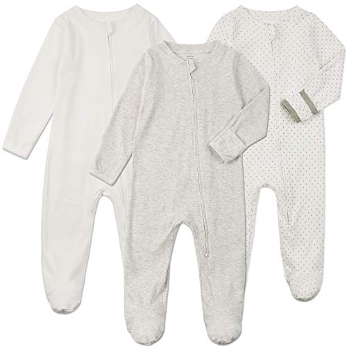 Baby Footed Pajamas with Mittens - …