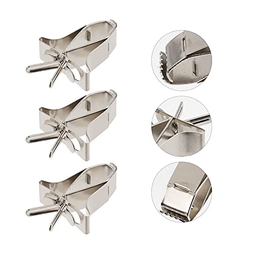 Birds Food Holders - 3pcs Parrot Fruit Vegtable Clips Stainless Steel Feeder Bird Cage Accessories for Budgie Parakeet Cockatiel Conure
