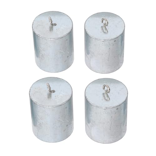 Jeu de Poids D'étalonnage 200g, Acier chromé, 4 Pièces avec Crochet, Boîte Compacte pour Laboratoire, Enseignement Scolaire