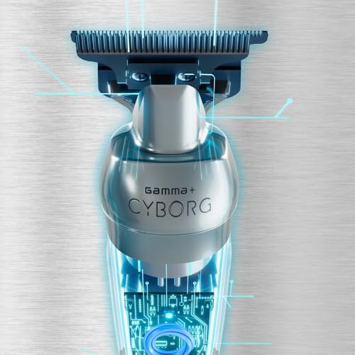 Image of GAMMA+ Cyborg Professional Metal Cordless Ergonomic Hair Clipper Trimmer with Digital Brushless Motor