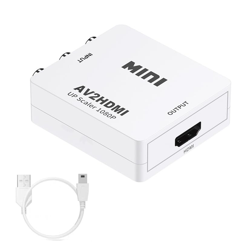 Convertisseur AV vers HDMI 1080p adaptateur RCA pour console et décodeur