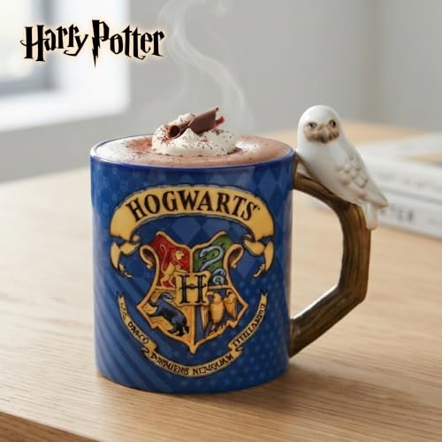 Silver Buffalo Harry Potter Hedwig Sculpted Handle Ceramic Mug, 20oz by Silver Buffalo - Used condition - Image 2