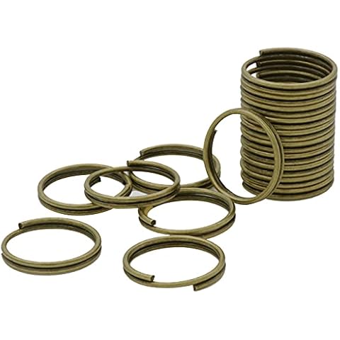 Auvoau 180Pcs Bronze Split Rings Cover