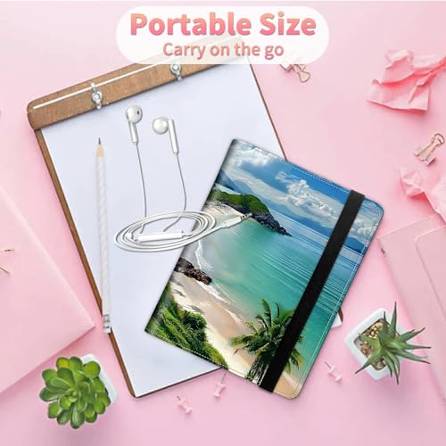 Image of Beach Ocean Photo Album 4x6 120 Pockets Photos with Strong Elastic Band, Small Mini Albums Sheet Protector Folder for Photos, Album for Family Wedding Anniversary Women Men Vacation Gift