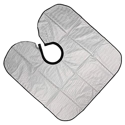 KALLORY Aventais De Plástico Capa Transparente Avental De Barba Salão De Beleza Capa De Cabelo Barbe