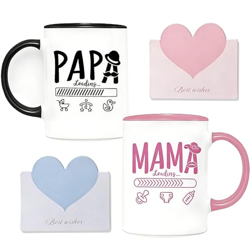 Imagen de KQWVZ 350ml Tazas para Futuros Padres con 2 Tarjetas de Felicitación