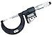 Starrett 786P-4 LCD Blade-Type Micrometer, Non-Rotating Spindle, Plain Thimble, 3-4" Range, 0.00005" Graduation