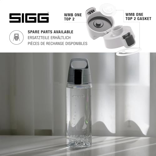 Sigg - Tritan Trinkflasche - Total Color ONE Transparent - Für Kohlensäurehaltige Getränke Geeignet - Spülmaschinenfest - Auslaufsicher - Leicht - BPA-frei - 0.6L 4