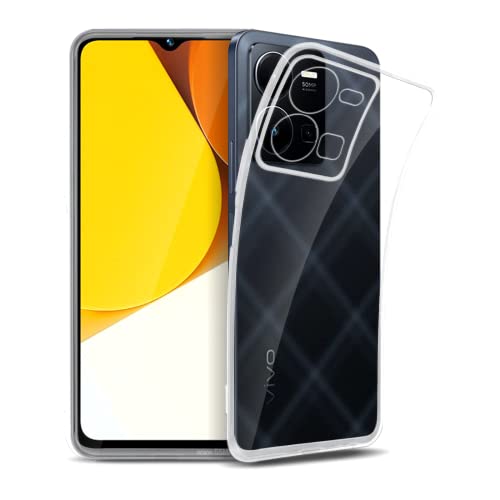 ROVLAK Funda Compatible con Vivo Y35 4G Funda Silicona Slim Transparente Anti Amarillamiento Anti-rasguños Antigolpes TPU Silicona Case para Vivo Y35 4G Movil Cover