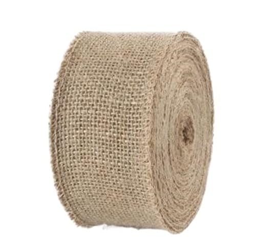 Chemin de table en toile de jute 8cm rouleau 20m pour art de table et artisanat