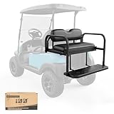 10L0L Golf Cart Rear Seat Kit for Club Car Precedent/Tempo/Onward 2004-Up | Back Flip Seat with High-Density Foam Cushions | Fold Down Rear Seat