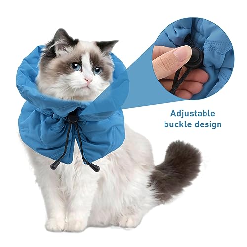 Image of 2pcs Cat Cone Collar,Cat Donut Collar,Cat Cones to Stop Licking,Cat Recovery Collar,Soft and Light,Prevent Pets from Biting,Licking Injured or Surgical Sites