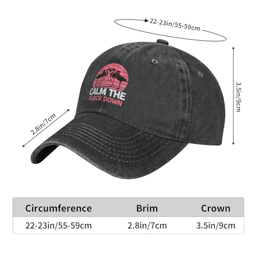 Gorra de béisbol Flamingo ajustable unisex miniatura 3