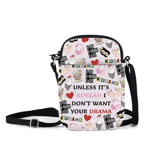 MNIGIU Bolsa tiracolo coreana obcecada para amantes coreanos presente para f&atilde;s de TV coreana bolsa...