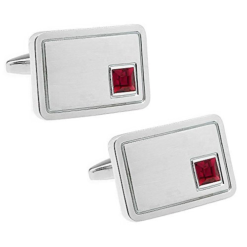 誕生石 7月 スワロフスキー クリスタル カフス カフスボタン カフリンクス n02315-7