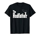 The Rodfather, Fishing, Camping, Funny, Pun - T-Shirt