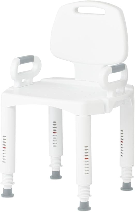 Medline Knockdown Premium Shower Chair with Back Amazon.ca Health