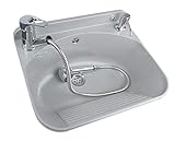 brunnentrog stein 🌀 DAS PRAKTISCHE UND BESTÄNDIGE HAUSHALTSSPÜLBECKEN DER MARKE GOSPO, das über eine ausziehbare Armatur und einen Seifenspender verfügt, was zu seiner Funktionalität beiträgt. Es bewährt sich in der Waschküche, Garage oder Autowerkstatt, wo man damit die Hände vom Schmutz und Staub befreit, Handwäsche machen, Wasser in die Eimer gießen sowie die Behälter mit Flüssigkeiten leeren kann.