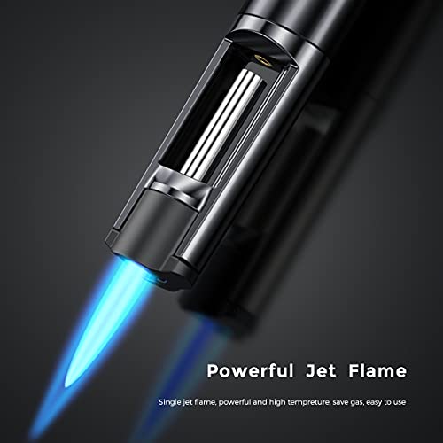Miniatura 2 de Mechero Soplete De Gas Butano Recargable, A Prueba De Viento Encendedor De Palo Largo Para Velas, Estufa, Fuegos, Camping, Sin Gas Butano
