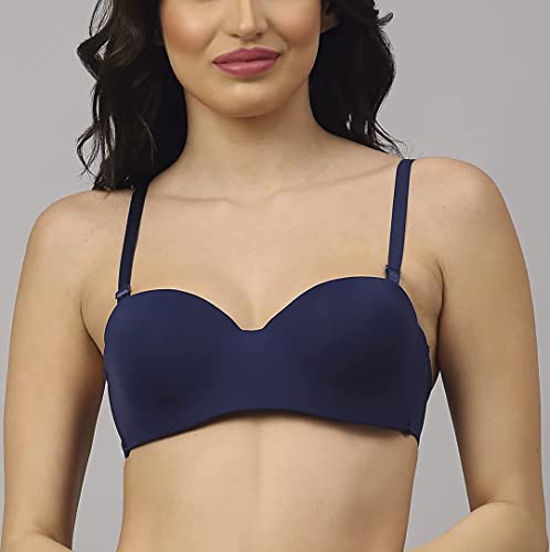 Image of Brachy Women's Every Day's Padded Underwired Demi Cup Bra T Shirt Padded Underwired Pushup Bra 85% Poly Cotton, 15% Elastane