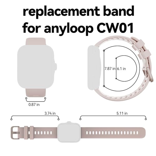Image of anyloop Silicone Replacement Bands Straps Compatible Watch, Quick Release Bands Watch