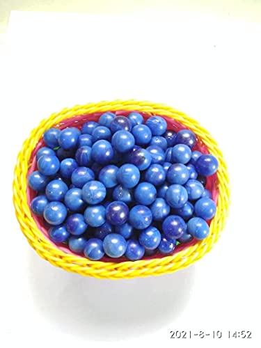 Image of Decorative Glass Marble Kanche Pebbles for Decoration & Kids Playing Kanche /goli Glass Marbles(Blue 950 Gram)