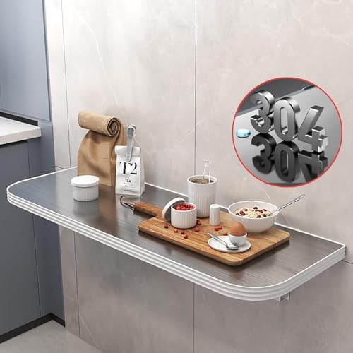 Table pliante murale acier inoxydable 304 résistante chaleur - 3