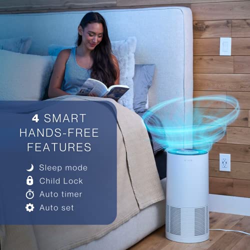 Miko Xl Air Purifier For Home Large Room Covers Up To 2100 Sqft, H13 True Hepa | Pm 2.5 Indicator, Auto Mode, 4 Fan Speeds, & Sleep Mode - Removes 99.97% Of Particles, Smoke, Pollen, Dust, Hair, For Home #TOP4