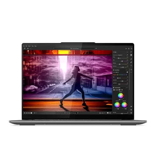 Lenovo Yoga Slim 7 Gen 9 – Ordenador Portátil IA 14'' WUXGA OLED (Intel Core Ultra 7 155H, Intel ARC Graphics, 32 GB RAM, 1 TB SSD, Wi-Fi 6E, Win 11 Home) Teclado QWERTY Español - Gris Luna