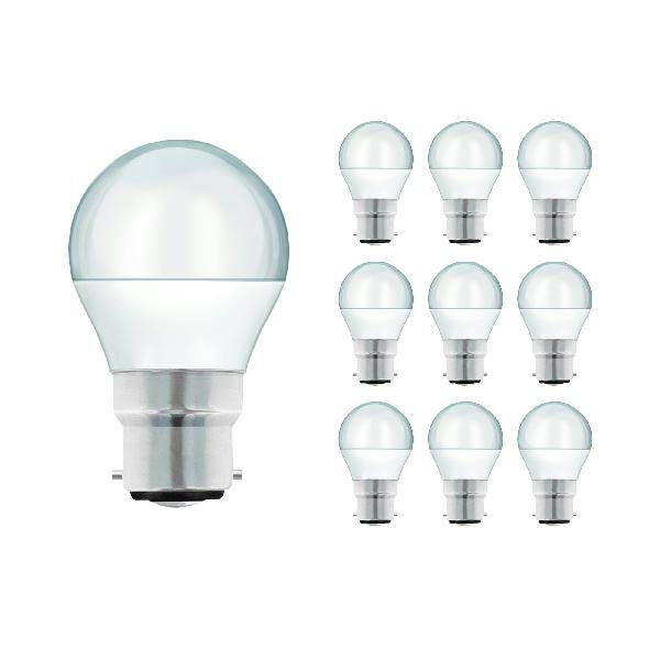 Maxim LED Round Bayonet Cap (Cool White) - 5.5watt (40watt) - 470 Lumen (Pack 10) - 40MLRBCCW5X, 45MM - Image 3