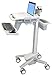 Ergotron StyleView EMR Laptop Cart - 18.00 lb Capacity - 4 Caster - Aluminum,