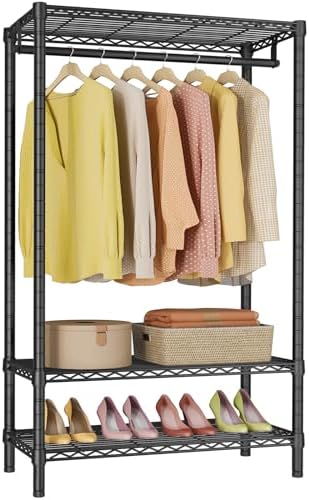 ROOMTEC Portable Closet Heavy Duty Clothes Rack Freestanding
