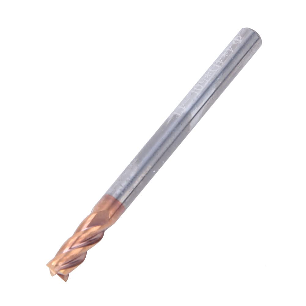 4mm 4 Dents Fraise en Bout Nano de Coupeur de Fraisage fraise en Bout CNC en Acier de Tungstène de Fraise en Bout de Spirale de Revêtement Nano(5pcs)