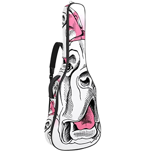 Hondank Housse imperméable pour guitare acoustique avec double bandoulière et poche Motif buldog anglais malade… - Les Beatles, Paul McCartney, John Lennon, RIngo Starr, George Harrison Hondank Housse imperméable pour guitare acoustique avec double bandoulière et poche Motif buldog anglais malade…
