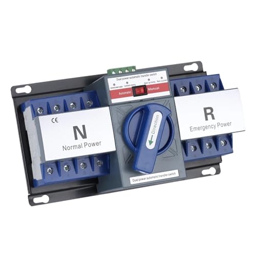 Inverseur automatique ATS 4P 63A triphasé à double alimentation AC 400V robuste