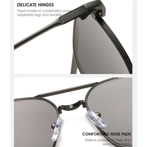 Frame Gradient Sunglasses Double Beam Ocean Color Lens UV400 Casual Sunglass4