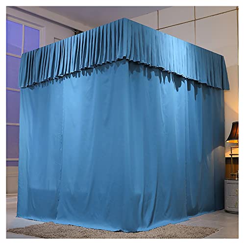 Cortina de cama dosel con soporte sombreado de estructura robusta y estilo princesa 5