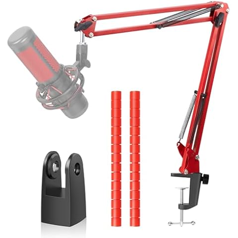 YOUSHARES Red HyperX QuadCast Boom Arm Stand Cover