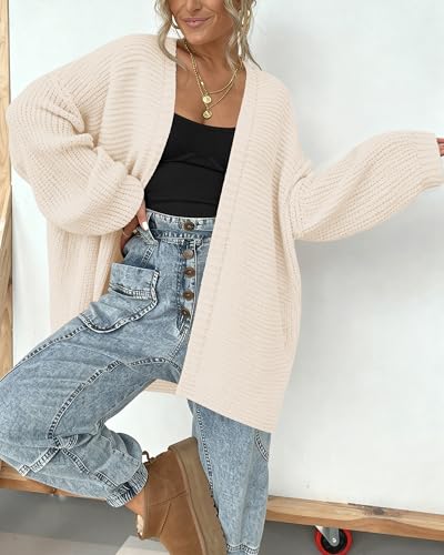 Image of BTFBM Casual Cardigan Sweater for Women Fall 2026 Long Sleeve Sweaters