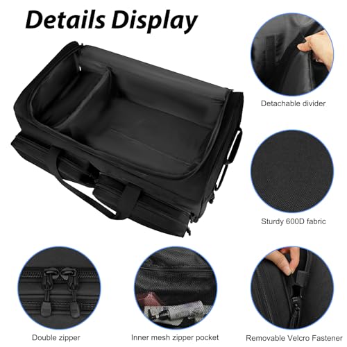 Rolling Duffle Bag with 3 Wheels