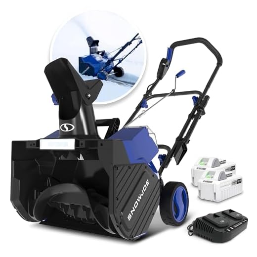 Snow Joe 24V-X2-SB18 18-Inch, 48-Volt iON+ Cordless Snow Blower Kit (w/ 2 x 4.0-Ah Batteries + Charger)