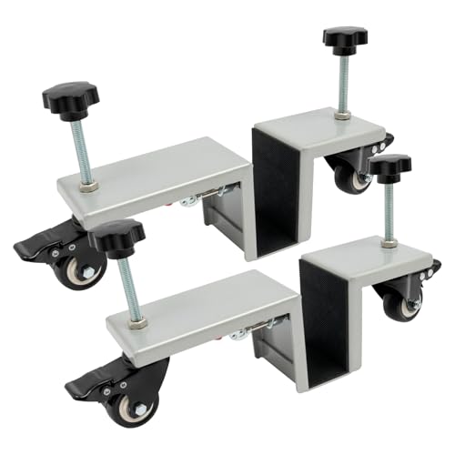 Door Installation Tool,2-Piece Set Door Installation Tools Kit with Four 360° Rotating Wheels,Door Installation Kit for Doors 1.375 to 1.75 Inches Thick,1000lbs Load-bearing