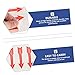 Unomor 10pcs Arrow Direction Stickers Industrial Caution Decals for Equipment Pipeline Indication and Practical Arrow Warning Labels