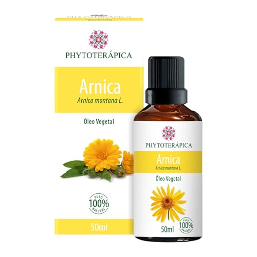 PHYTOTERAPICA - Extrato Oleoso de Arnica Montana - Aromaterapia - Pele e Cabelo - Utilizado em massagens, aquece e relaxa - 100% Natural - 50ml