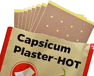 Kooshy 40 Pieces Pain Relief Patch Chinese Medicinal Paprika Plasters for Joints Porous Chilli Patch Hot Capsicum Pain Relieving Patches for Neck