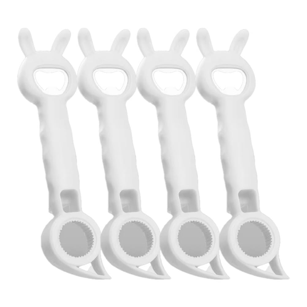 CTRLZS Multifunctional Bottle Opener,Beer and Beverage Opener, Bottle and Can Opener,Kitchen Accessories White